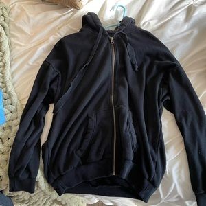 Black American Eagle zip up sweatshirt